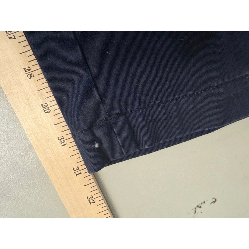 Banana Republic Aiden Chino Pants Mens 32 X 32 Blue Slim Fit Flat Front Trouser